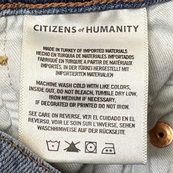 Citizens Of Humanity Premium Vintage Harlow Ankle Mid Rise Slim Jeans Size 25 - Picture 12 of 15
